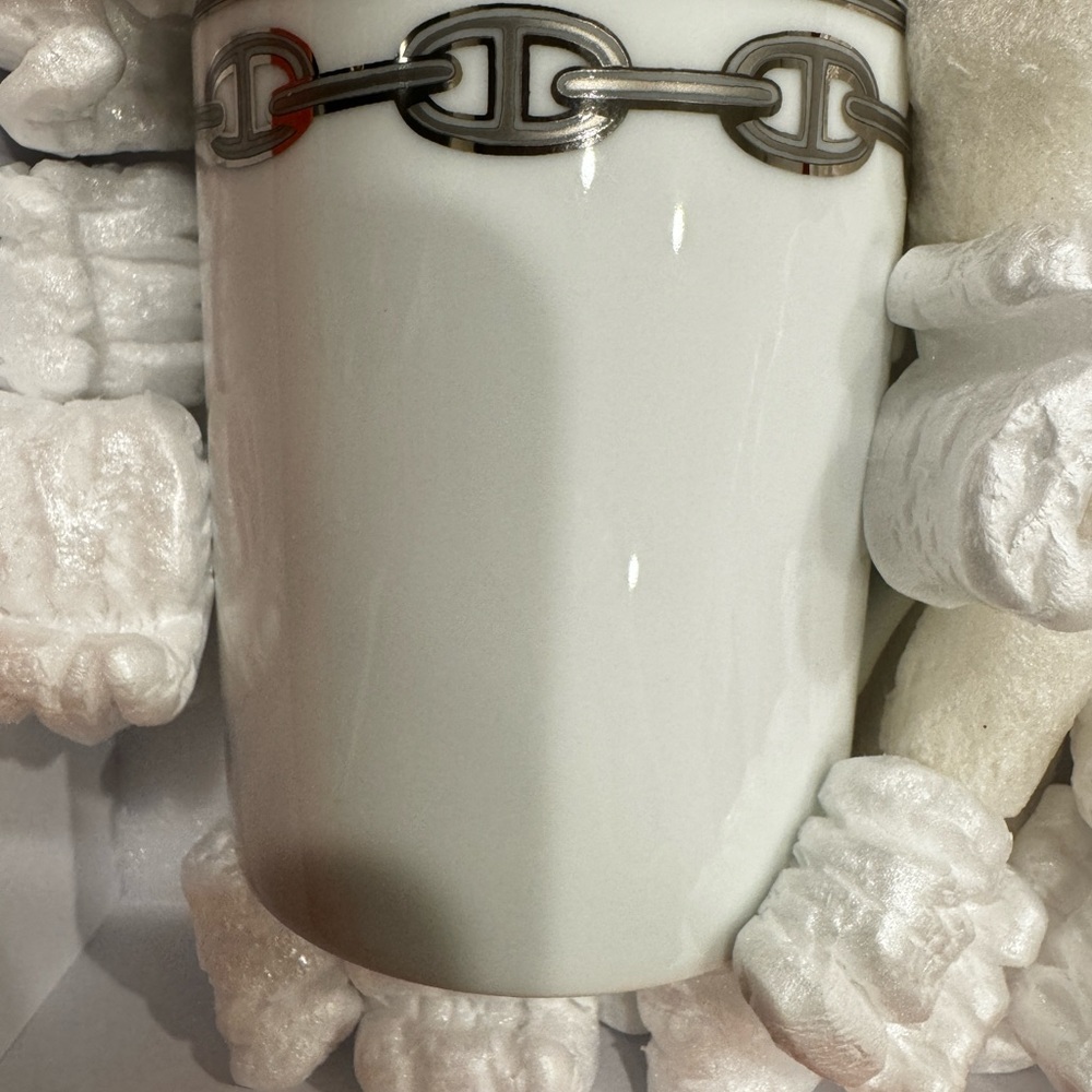 Hermes Chaine d'Ancre platinum mug